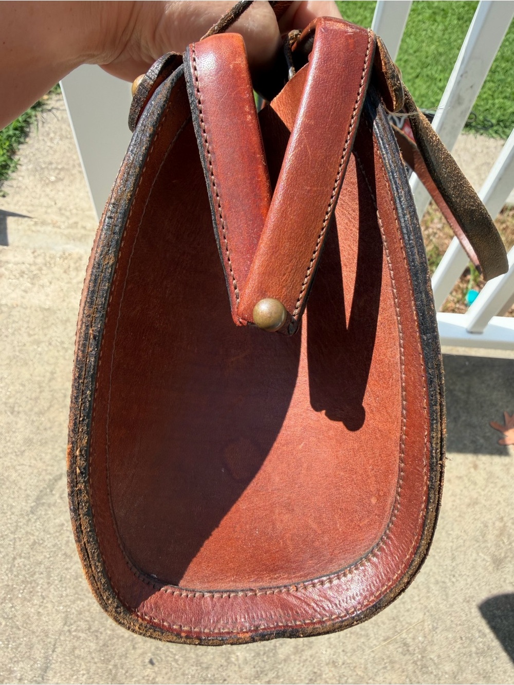 👜✨🤎 Rare Authentic Vintage 1970 John Romain Brown Leather Doctor Handbag 🤎✨👜 - Picture 12 of 16
